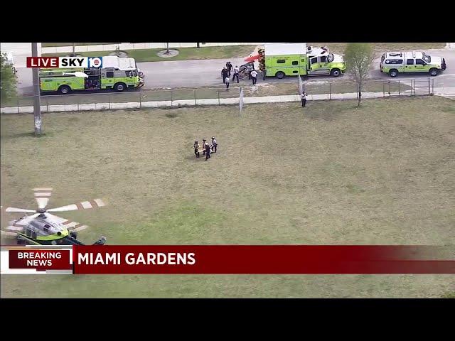 Traffic accident in Miami Gardens has pediatric victims being airlifted