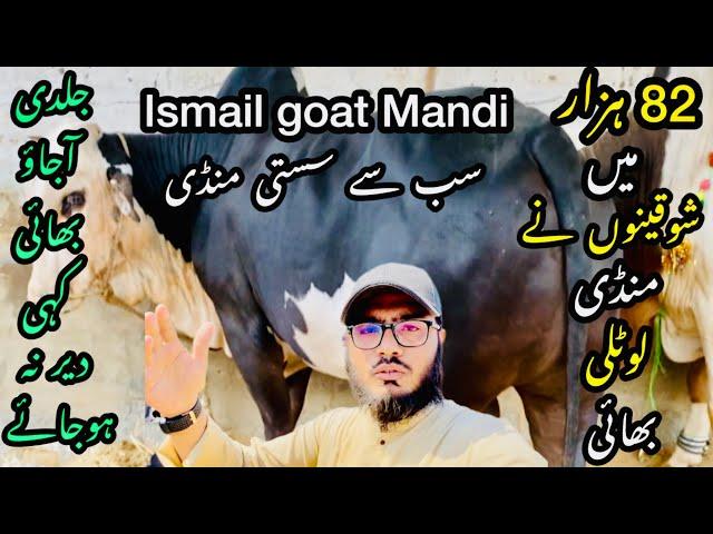 Ismail goat Mandi Karachi Cattle Rates Update ️ || 28 may 2025  || Cow Mandi 2025