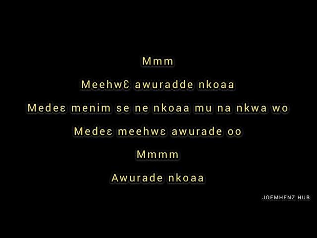 Me Hwe Ewurade Lyrics -Daasebre Gyamenah