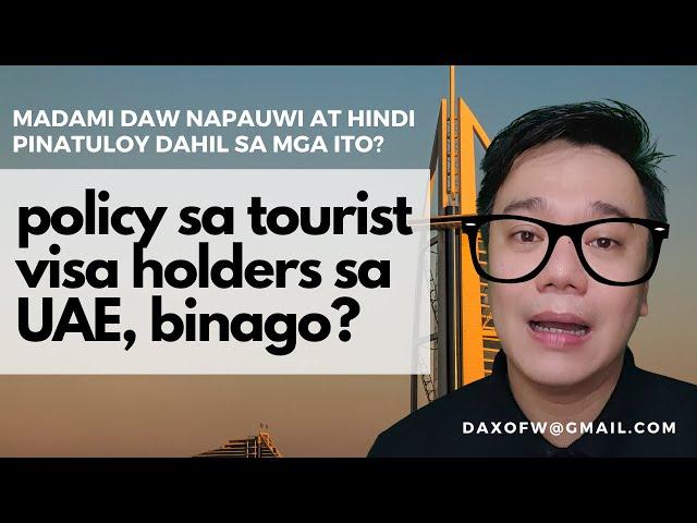 Pagbabago sa UAE #touristvisa requirements, apektado ba tayo? | #uaetouristvisa  daxofw channel