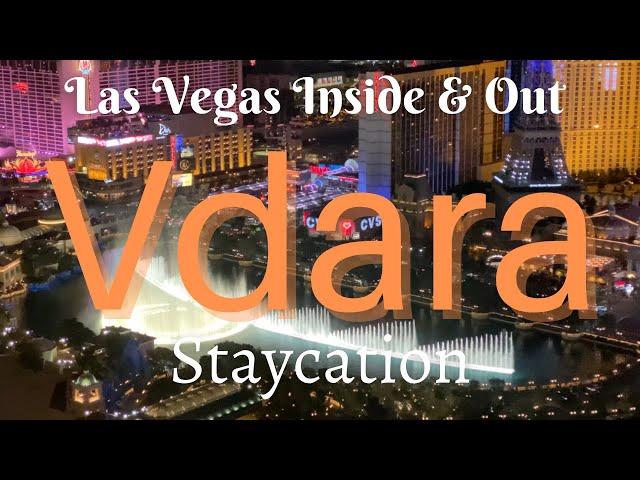 Vdara Staycation: Suite & Pool Tours, a Swing through Aria & Crystals, and that VIEW!