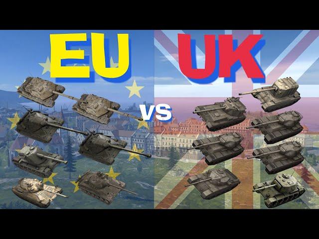 WOT Blitz EU vs UK || Tier 10 Face Off