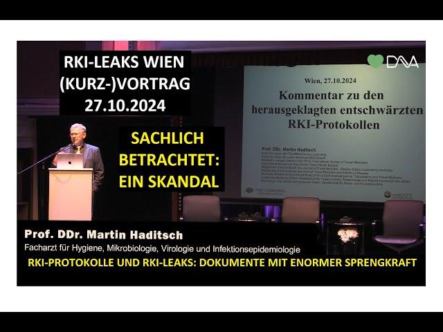 RKI-LEAKS WIEN (27.10.2024): (Kurz-)Vortrag