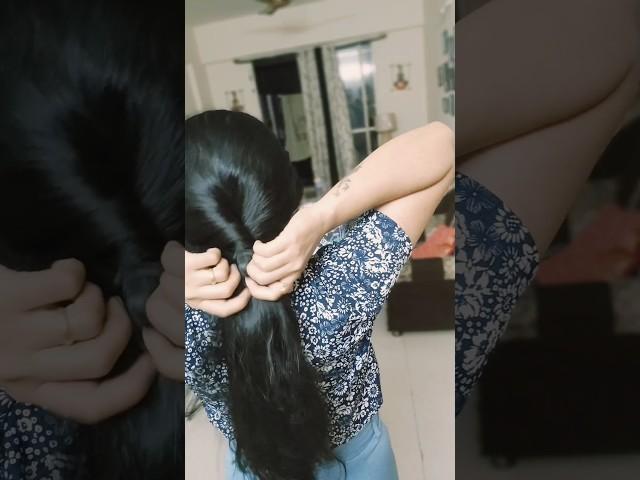 Try Pony tail with a twist‍ #richa #hairstyle #ponytail #ponyhack