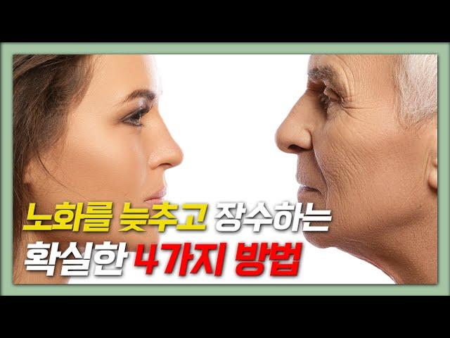 노화방지 4가지 방법 | 늙지 않고 건강해지는 비법 | 박주연 영양학 박사