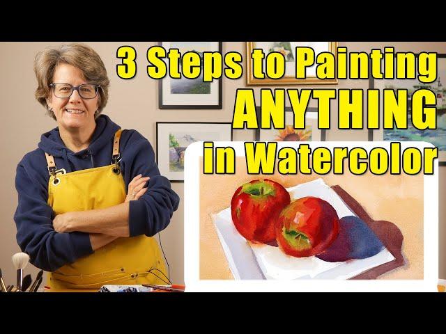 Paint Apples in Watercolor | Step by Step Tutorial