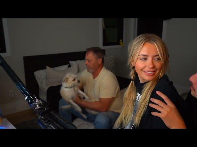 Corinna's Dad gets up to leave her and AC to it