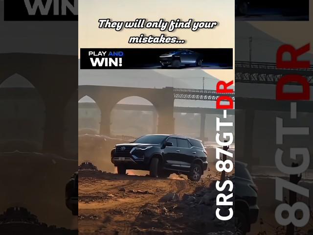 They will only find ur mistakes.. |CRS 87GT-DR#trending #viral #shorts #fortuner #music #gaming