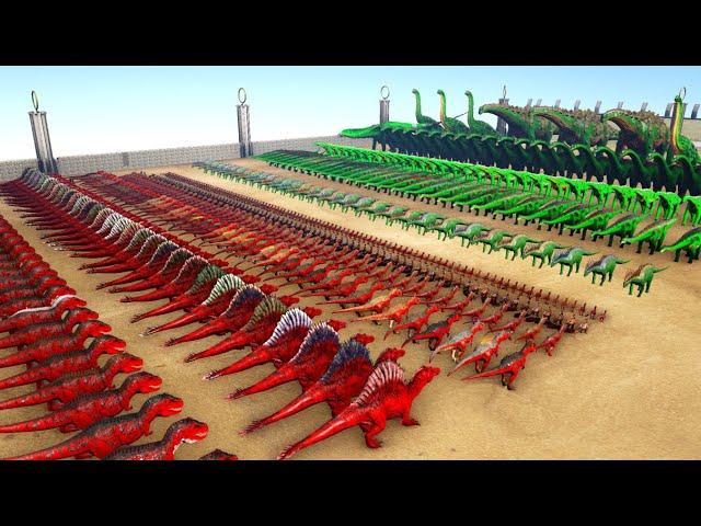 1000 Theropods VS 1000 Sauropods | Cantex