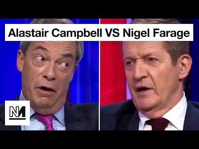 Alastair Campbell And Nigel Farage Trade Blows On Question Time