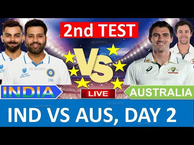 Live: India vs Australia DAY 2 | 2nd Test 2024 | |IND vs AUS 2024 | #indvsaus #cricketlive