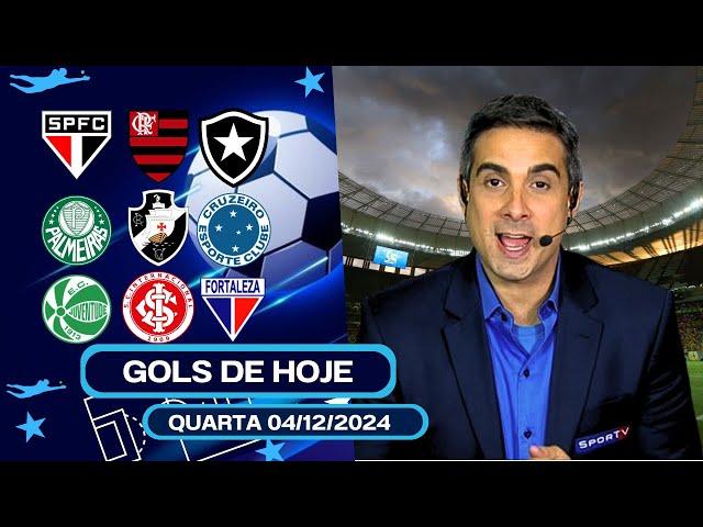 TODOS OS GOLS DESTA QUARTA-FEIRA 04/12/2024 GOLS DA RODADA, GOLS DE HOJE, GOLS DO DIA