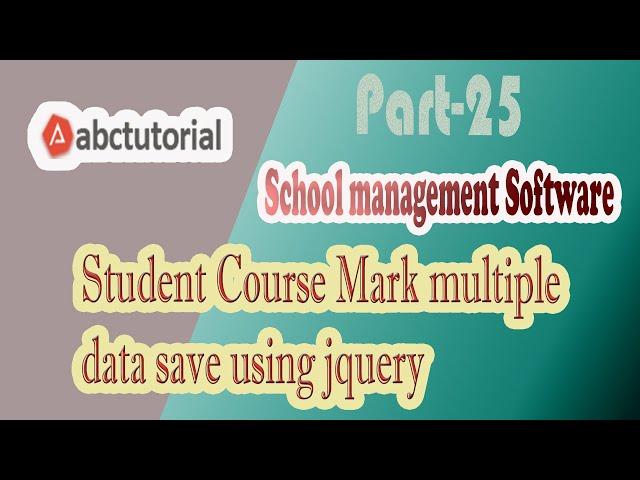 SMS-25: Student Course entry using jquery with Stored Procedure & Angular js in ASP.NET MVC