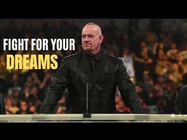 The Undertaker Hall of Fame Speech || FIGHT FOR YOUR DREAM || Motivational Speech