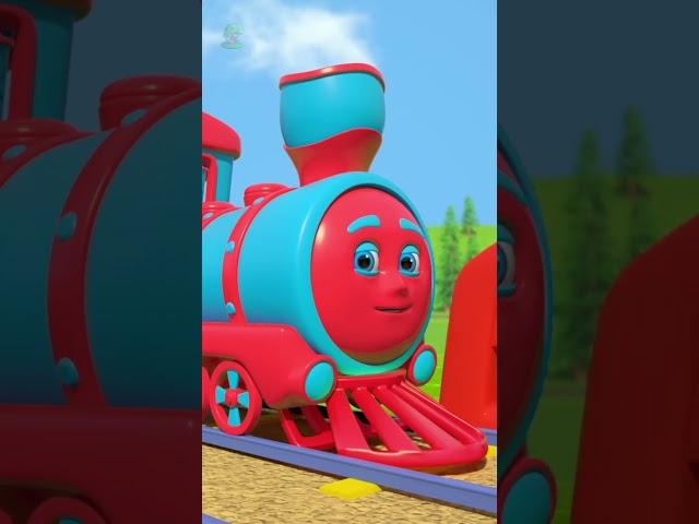 Wheels on the Train #shorts #nurseryrhymes #babysongs #littletreehouse #youtubekids #traincartoon
