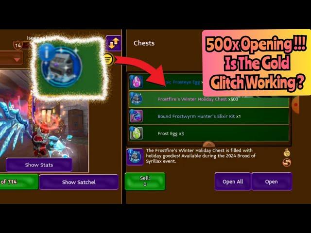 Arcane Legends Winter Event !!! 500x Opening is the glitch really work ?