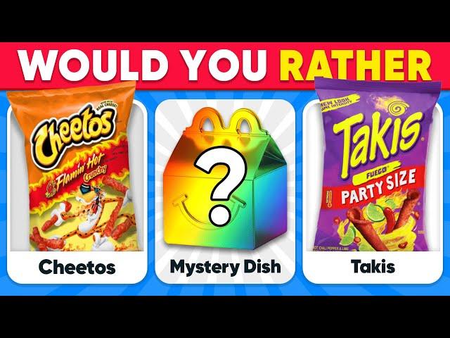 Would You Rather...? MYSTERY Dish Edition  Quiz Kingdom