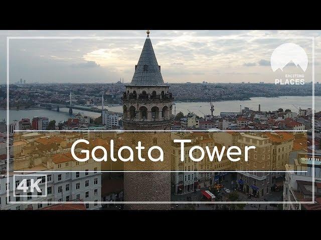 Galata Tower, Istanbul, Turkey (4k Ultra HD)