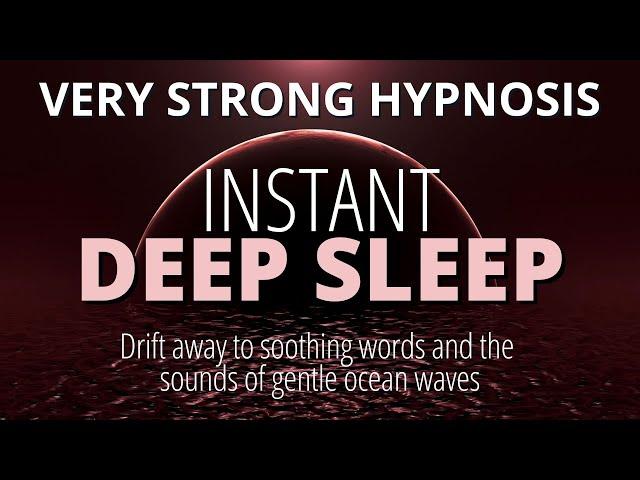 Deep Sleep Hypnosis (Very Strong) | Rapid Induction Into Sleep | Black Screen