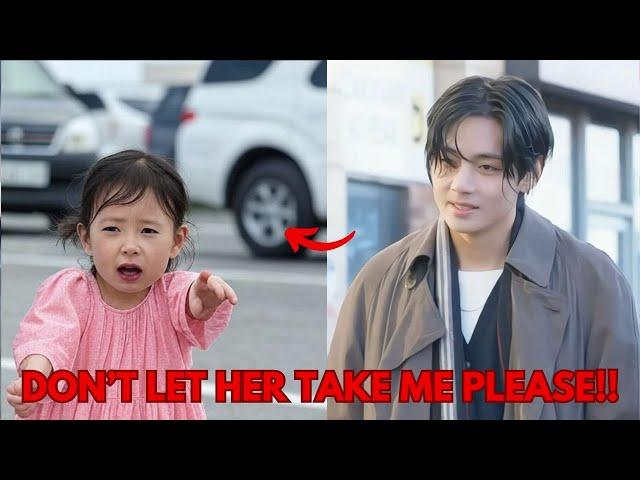 The girl approaches Taehyung and says 3 WORDS, he immediately calls for helps!