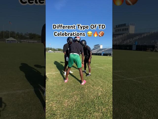 Different Type Of TD Celebrations  #fyp #shorts #football #funny