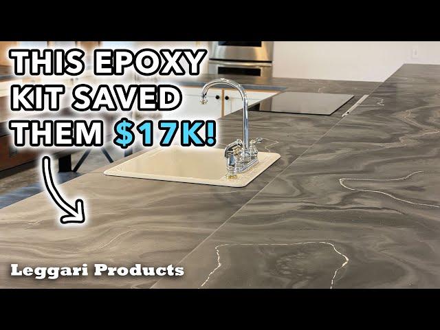 How To Install A Leggari Stone Kit Over Old Kitchen Laminate Countertops | DIY Friendly Step By Step