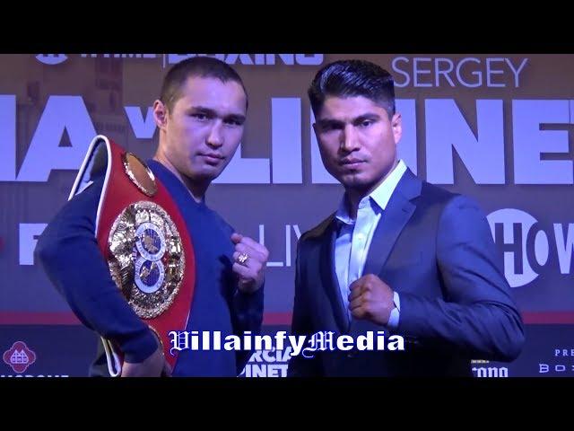 MIKEY GARCIA VS SERGEY LIPINETS FACE OFF - VILLAINFY MEDIA