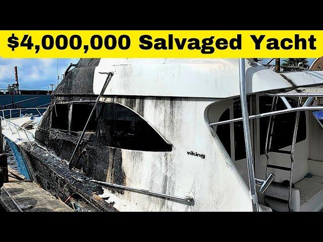 Miami SALVAGE Auction | Money To Be Made? 76' Sportfish (Full Tour)