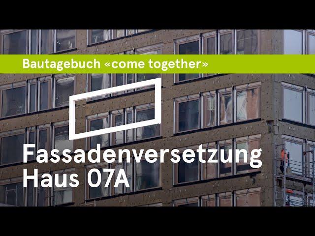 Fassadenversetzung Haus 07A – Kantonsspital St.Gallen