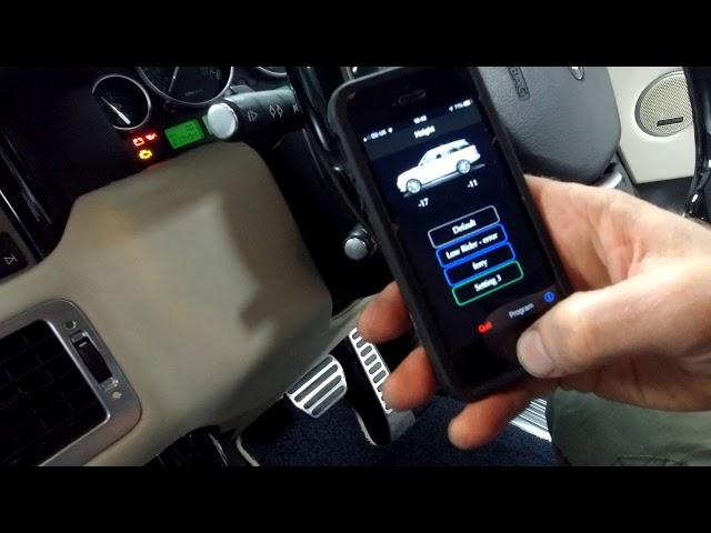 How to adjust the suspension height on Range Rover L322 with IID tool