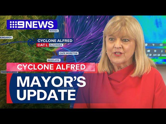 Ex-Tropical Cyclone Alfred: Gold Coast Acting Mayor provides update | 9 News Australia