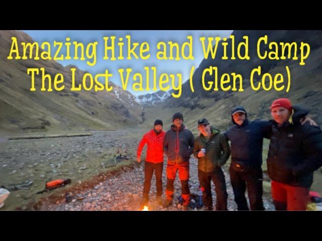 Amazing Hike and Wild Camp in The Lost Valley (Glen Coe)