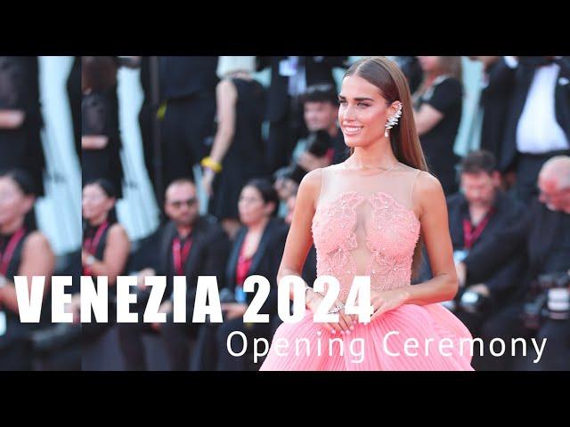 VENEZIA FILM FESTIVAL 2024 Opening Ceremony | CELEBRITY STYLE - 4k