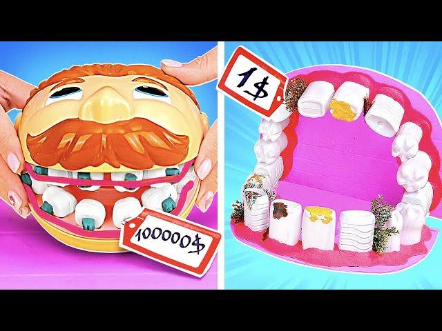 Becoming a Dentist! Cheap VS Expensive Gadgets *DIY Parenting Crafts and Hacks