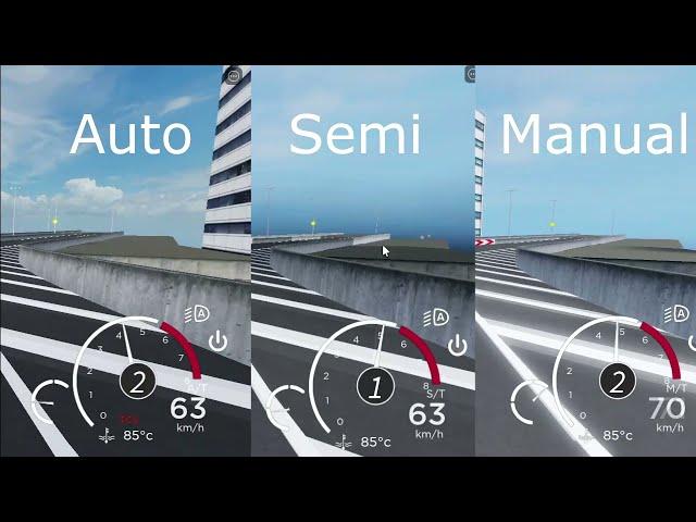 MRT: Manual x Semi x Automatic, Which is better?[2.0] (Roblox Midnight Racing:Tokyo)