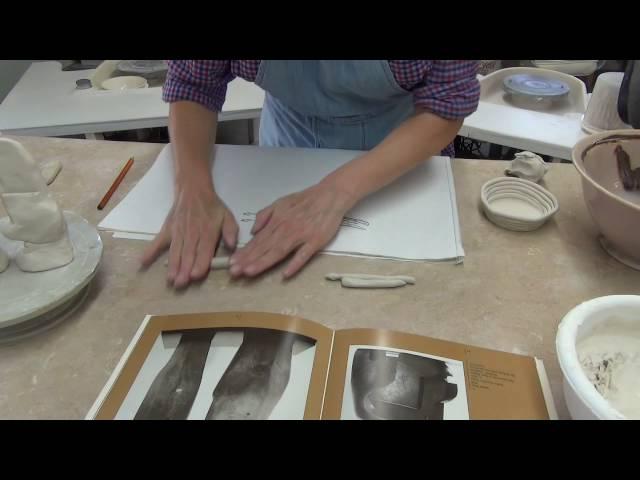 Coils and pinching porcelain by Antoinette Badenhorst at TeachinArt