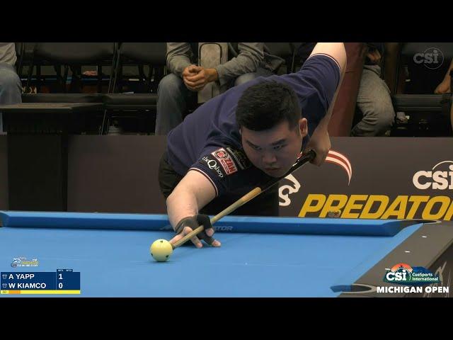 10-BALL ▸ 2021 CSI Michigan Open ▸ A. Yapp vs W. Kiamco