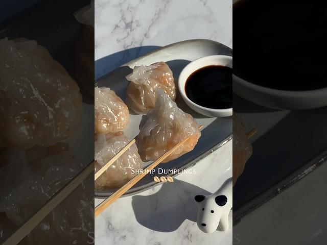 Shrimp Dumplings made with rice paper  #dumplings #cookingvideo