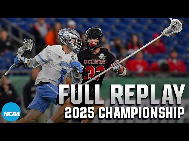 Tufts vs. Dickinson: 2025 DIII men's lacrosse championship | FULL GAME