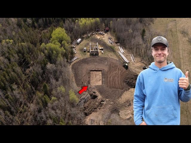 Digging the Basement, Stripping Topsoil, Landscaping - Building My Log Home Pt. 23