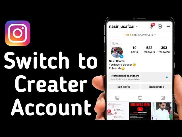 How to Switch to Creater Account Instagram