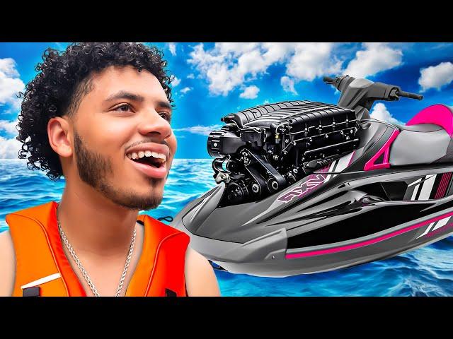 DRIVING A HELLCAT SWAPPED JETSKI?! Ft. SRT Len