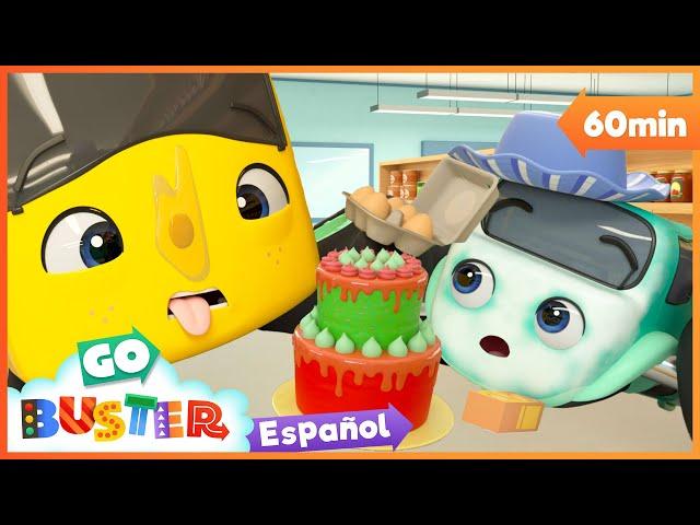 ¡Carrera de Pasteles Deliciosos! |  1 HORA de Go Buster en Español  Dibujos para niños