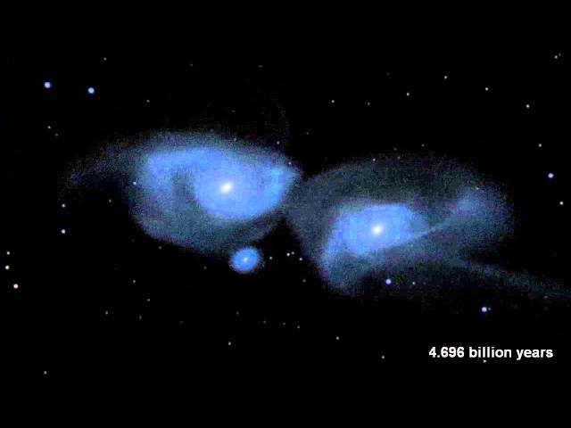 Milky Way and Andromeda Galaxies Collision Simulated | Video