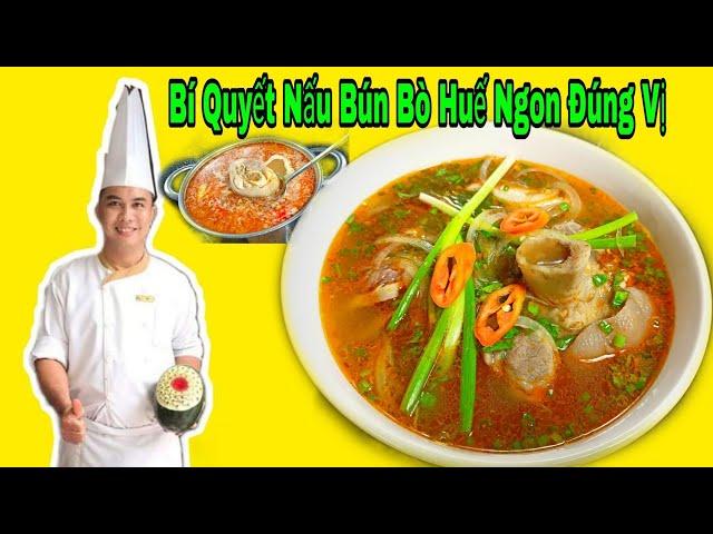 Cách Nấu BÚN BÒ HUẾ Ngon Tuyệt Đỉnh Như Nhà Hàng - Bí Quyết Làm Mắm Ruốc Huế Thơm