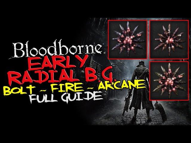 Bloodborne - EARLY Radial Blood Gems (arcane, bolt and fire)