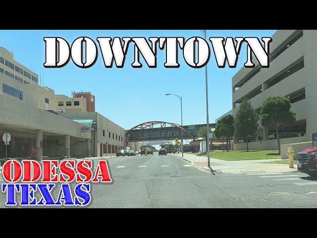 Odessa - Texas - 4K Downtown Drive