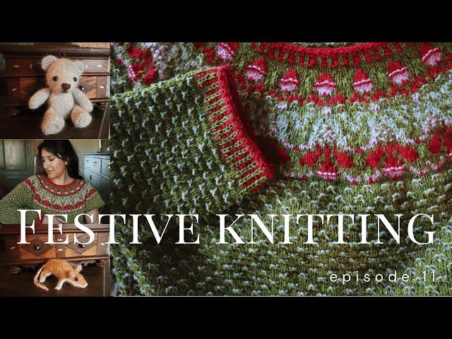 Knitting Podcast Ep. 11 - Christmas Sweater & Stocking KAL, Gift Knit Toys, & Cabled Cardigan Idea