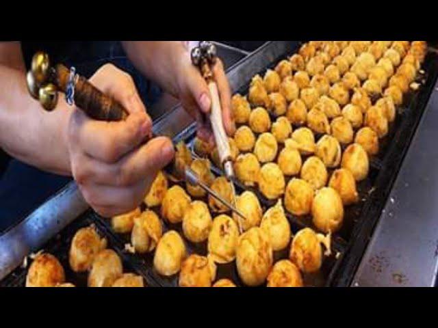 Amazing Skill Of Making Takoyaki