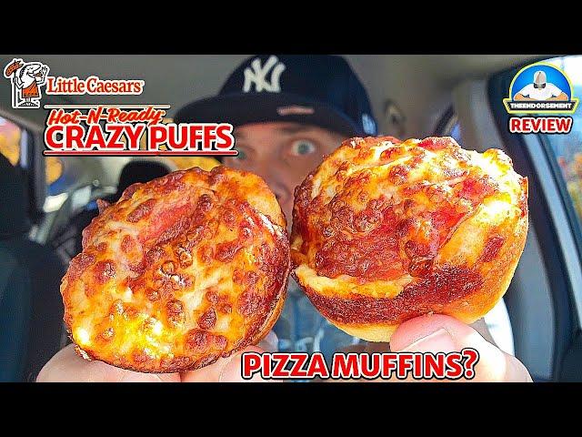 Little Caesars® Pepperoni Crazy Puffs Review!  | PIZZA MUFFINS? | theendorsement